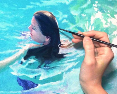 Uitgelezene Hoe schilder je water? | Water schilderen met acrylverf! DN-92